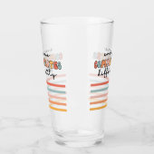 Farbenfrohe Kommunikation Glas (Links)