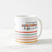 Farbenfrohe Kommunikation Kaffeetasse (VorderseiteRechts)