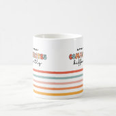 Farbenfrohe Kommunikation Kaffeetasse (Mittel)