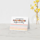 Farbenfrohe Kommunikation Karte (Gelbe Blume)