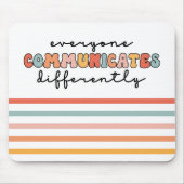 Farbenfrohe Kommunikation Mousepad (Vorne)