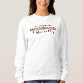 Farbenfrohe Kommunikation Sweatshirt (Vorderseite)