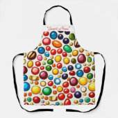 Farbenfrohe Konditorei: Artwork der Rundkandies Schürze (Vorderseite)