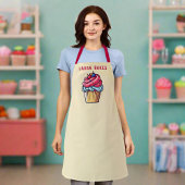 Farbenfrohe Konditorei Süßigkeiten Pasta Koch Rosa Schürze