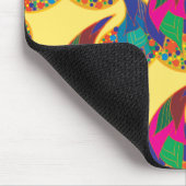 Farbenfrohe Konfetti abstrakt Paisley Rainbow Trop Mousepad (Ecke)
