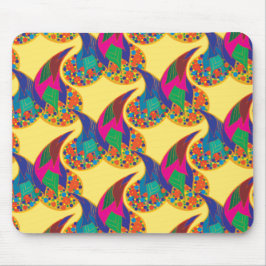 Farbenfrohe Konfetti abstrakt Paisley Rainbow Trop Mousepad