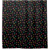 Farbenfrohe Konfetti-Sprinklen polka dot rainbow P Duschvorhang (Vorderseite)