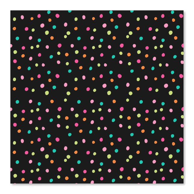 Farbenfrohe Konfetti-Sprinklen polka dot rainbow P Tapete (Vorderseite)