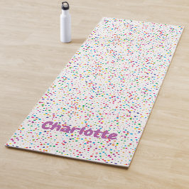 Farbenfrohe Konfetti Yoga Mat Yogamatte