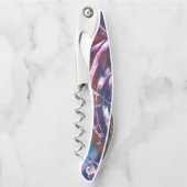 Farbenfrohe Kontrastschleife Kellnermesser (Vorderseite)