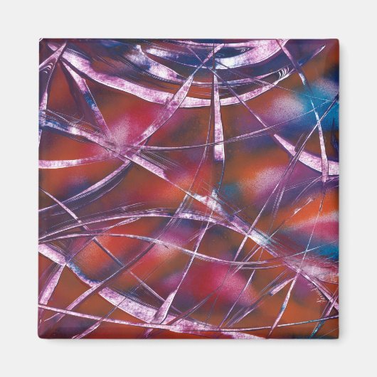 Farbenfrohe Kontrastschleife Magnet (Vorne)