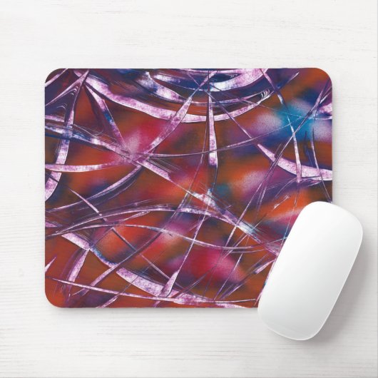 Farbenfrohe Kontrastschleife Mousepad (Mit Mouse)