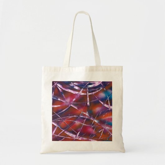 Farbenfrohe Kontrastschleife Tragetasche (Vorne)