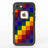 Farbenfrohe, kontrollierte Regenbogenmuster (Rückseite)