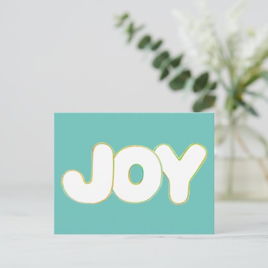 Farbenfrohe Kontur Kunst - Freude - Postkarten (Stehend Vorderseite)