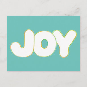 Farbenfrohe Kontur Kunst - Freude - Postkarten