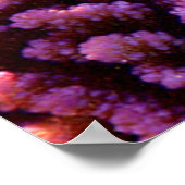 Farbenfrohe Koralle und tropische Fische Poster (Ecke)