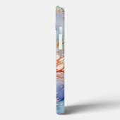 Farbenfrohe Korallenfarbe Case-Mate iPhone Hülle (Rückseite / Links)