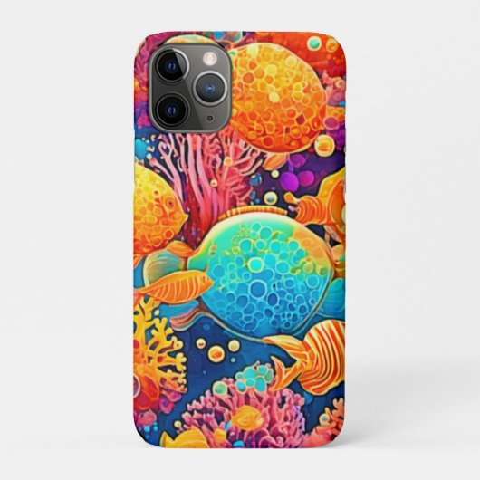 Farbenfrohe Korallenriff Artwork Case-Mate iPhone Hülle (Rückseite)