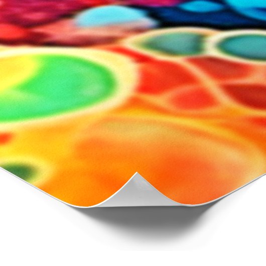 Farbenfrohe Korallenriff Artwork Poster (Ecke)