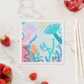 Farbenfrohe Korallenriff Papier Napkin Serviette (Beispiel)
