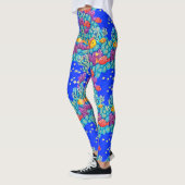 Farbenfrohe Korallenriffe, nahtloses Muster Leggings (Links)