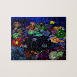 Farbenfrohe Korallenriffe und Fischriff Kunst, Dic Puzzle