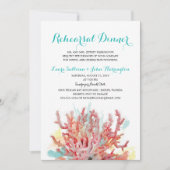 Farbenfrohe Korallenriffe Wasserfarbe | Probe Einladung (Vorderseite)