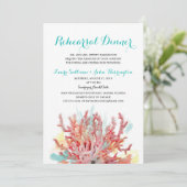 Farbenfrohe Korallenriffe Wasserfarbe | Probe Einladung (Stehend Vorderseite)