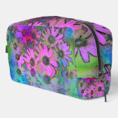 Farbenfrohe Kosmetiktüte mit Blumen Waschbeutel (Rechte Ecke)