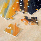 Farbenfrohe, kosmische Augen Kunst Puzzle (Seite)