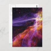 Farbenfrohe kosmische Cignus Supernova Blast Wave Postkarte (Vorne/Hinten)