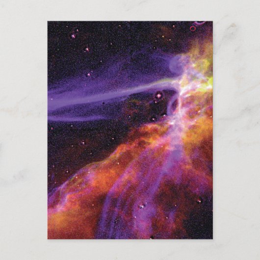 Farbenfrohe kosmische Cignus Supernova Blast Wave Postkarte (Vorderseite)