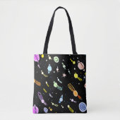 Farbenfrohe, kosmische Himmelsschläfer-Muster Tasche (Vorderseite)