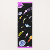 Farbenfrohe, kosmische Himmelsschläfer-Muster Yogamatte (Rückseite)