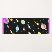 Farbenfrohe, kosmische Himmelsschläfer-Muster Yogamatte (Vorderseite (Horizontal))
