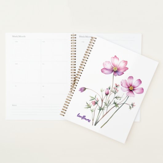 Farbenfrohe Kosmos-Blume, bunte Blüten Planer (Anzeige)