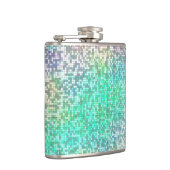 Farbenfrohe Kosmos Tile Mosaik Flachmann (Rechts)