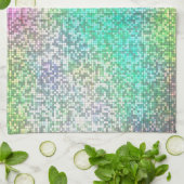 Farbenfrohe Kosmos Tile Mosaik Geschirrtuch (Gefaltet)