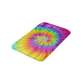 Farbenfrohe Krawatte-Färbung Abstrakt. Badematte (Schrägansicht)