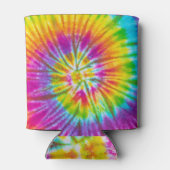 Farbenfrohe Krawatte-Färbung Abstrakt. Dosenkühler (Rückseite)