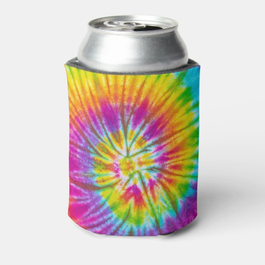Farbenfrohe Krawatte-Färbung Abstrakt. Dosenkühler (Kanne Rückseite)
