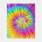 Farbenfrohe Krawatte-Färbung Abstrakt. Fleecedecke (Vorderseite)