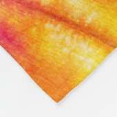 Farbenfrohe Krawatte-Färbung Abstrakt. Fleecedecke (Ecke)