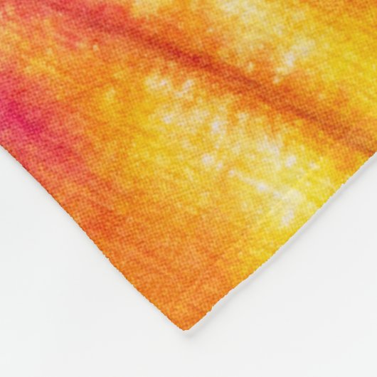 Farbenfrohe Krawatte-Färbung Abstrakt. Fleecedecke (Ecke)