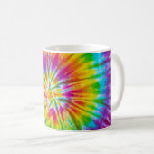 Farbenfrohe Krawatte-Färbung Abstrakt. Kaffeetasse (VorderseiteRechts)