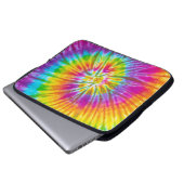 Farbenfrohe Krawatte-Färbung Abstrakt. Laptopschutzhülle (Vorne Knopf)