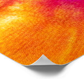 Farbenfrohe Krawatte-Färbung Abstrakt. Poster (Ecke)