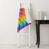 Farbenfrohe Krawatte-Färbung Abstrakt. Sherpadecke (Beispiel)