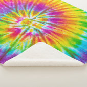 Farbenfrohe Krawatte-Färbung Abstrakt. Sherpadecke (3/4)